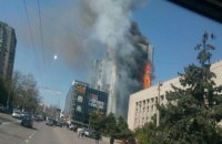Загорелся 12-этажный дом в Одессе