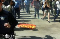 У Миколаєві, Запоріжжі, Харкові відбулися невеликі сутички на акціях до Дня перемоги над нацизмом