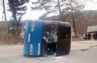​В Ивано-Франковской области перевернулся автобус с паломниками