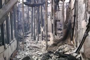 У Дебальцевому прямим влученням зруйновано міськвідділення міліції