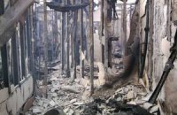 В Дебальцево прямым попаданием разрушен горотдел милиции