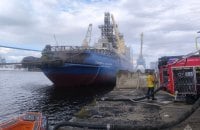 У Санкт-Петербургу загорівся криголам "Адмірал Макаров"