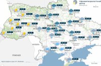 В Україні у понеділок очікують помірні дощі 