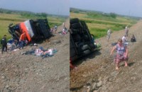 13 человек погибли в России из-за столкновения двух рейсовых автобусов
