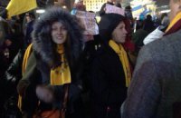 Жена Левочкина была среди протестующих на Майдане