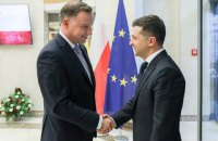 Зеленський розпочав візит до Польщі із зустрічі з Дудою