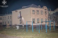 Уночі Харків зазнав чергової ворожої атаки. Пошкоджено навчальний заклад 