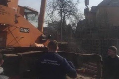 В центре Киева прекратили незаконное строительство многоэтажки
