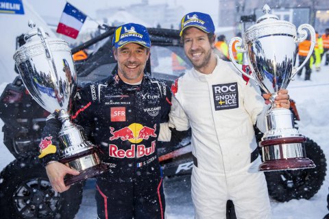 В битве 9-разового чемпиона по ралли и 4-разового чемпиона Формулы-1 определился победитель Гонки чемпионов