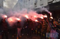 У Києві завершилася акція ”Справедливість Стерненку – справедливість усім”, сутичок не було (оновлено)