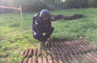 В сельском парке возле Винницы нашли больше 600 старых артиллерийских снарядов