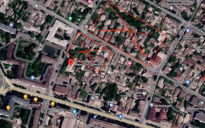 ​Росіяни нищать історичні будівлі в окупованому Маріуполі