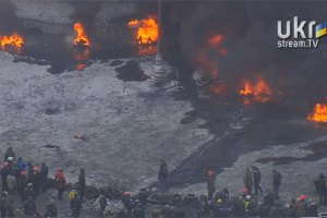 Видео ночного боя "Беркута" на Грушевского