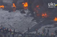 Відео нічного бою "Беркута" на Грушевського