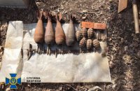 У Луганській області знайшли два схрони зі снарядами