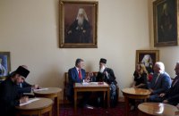 Порошенко в Белграде призвал главу Сербской православной церкви поддержать Украину