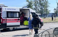 Російський дрон влучив в АЗС у Шевченківському районі Харкова