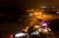При крушении вертолета в Кременчуге местные жители не пострадали