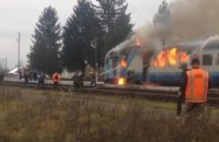 В Ровенской области загорелся дизельный тепловоз