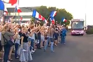 Как Донецк встречал сборную Франции