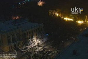 На Грушевского остается около 1 тысячи активистов