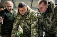 Залужний декілька днів працював з військовими на передовій