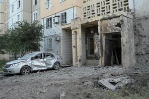 В Донецке продолжаются артобстрелы