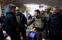 Зеленский посетил Бучу, Ирпень и Стоянку после российской оккупации