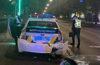 У Києві сталася аварія за участю автомобіля поліції