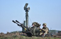 Военные показали боевые стрельбы из ЗРК в Херсонской области