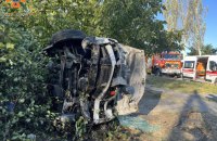У Запоріжжі маршрутка в’їхала в електроопору, постраждало 8 осіб