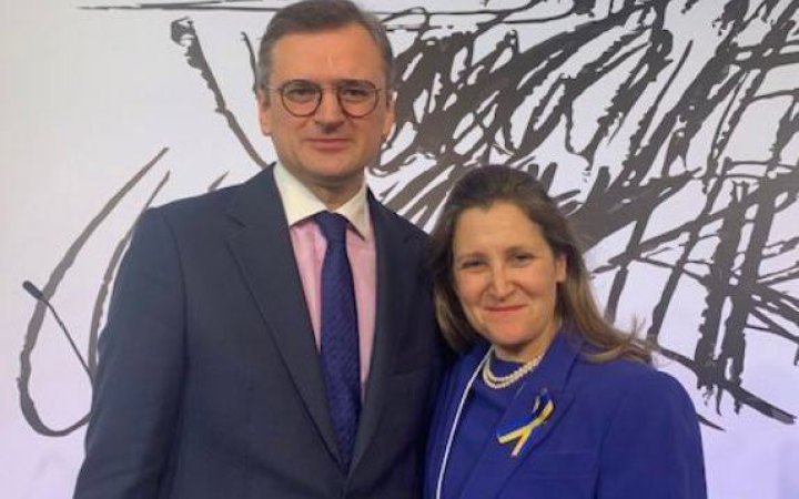 Дмитро Кулеба зустрівся із віцепрем'єр-міністеркою та міністеркою фінансів Канади Христею Фріланд