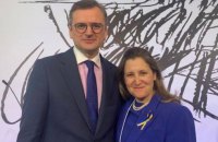 Дмитро Кулеба зустрівся із віцепрем'єр-міністеркою та міністеркою фінансів Канади Христею Фріланд