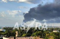 У порту Таганрога загорілася нафтобаза 