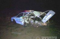 Возле Дубровицы BMW X5 отправил в кювет полицейское авто