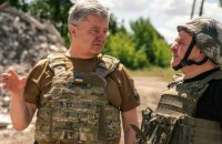 Порошенко з польським депутатом Павлом Ковалем побували в Часовому Яру на Донеччині