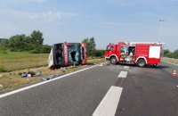 У Хорватії перекинувся пасажирський автобус, є 10 загиблих і щонайменше 44 постраждалих