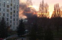 Пожар в криворожской части повредил три танка 