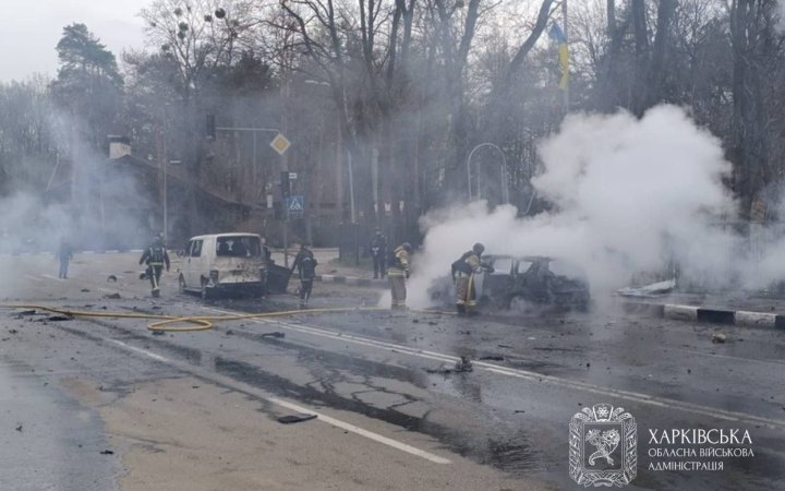 У Харкові впали уламки безпілотника. Загинула людина, поранені семеро (оновлено)