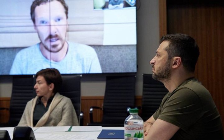 Володимир Зеленський подякував актору Бенедикту Камбербетчу за підтримку України