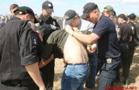 В Виннице произошла массовая драка из-за строительства кладбища