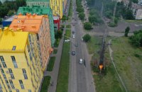 Из-за пожара высоковольтной опоры часть левого берега Киева осталась без света на два часа