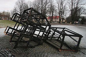 В Швеции сожгли рождественскую козу