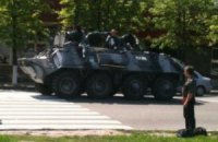 На улицах Днепропетровска появились БТРы