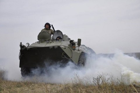 На Донбассе прошли учения танковых подразделений резерва