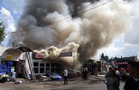В Полтаве горел рынок
