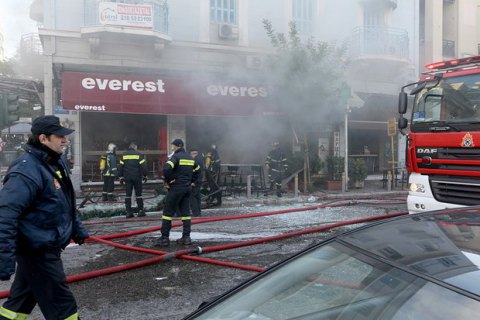 В центре Афин прогремел взрыв, есть жертвы