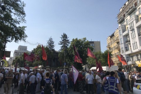 "Афганцы" устроили акцию протеста в правительственном квартале