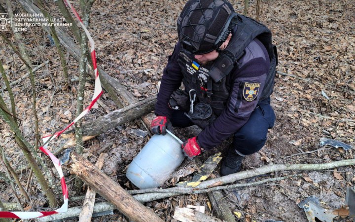 На Київщині лісник знайшов бойову частину “шахеда”