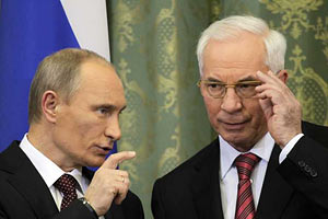 Путин - Азарову: вы у нас кровь-то и пьете